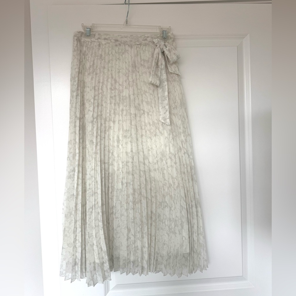 Elie Tahari Pleated Midi Skirt